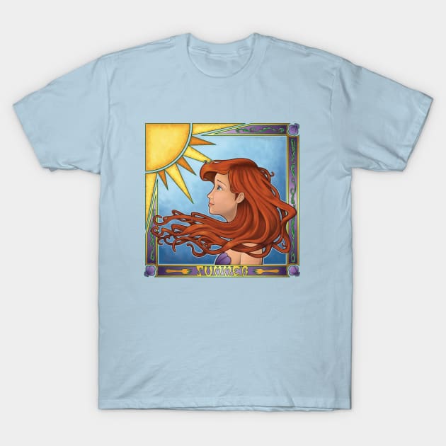 Summer Nouveau T-Shirt by FrankSansone